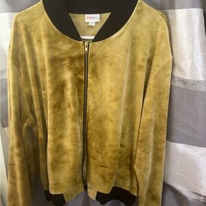LuLaRoe Women's Gold Bomber Jacket
